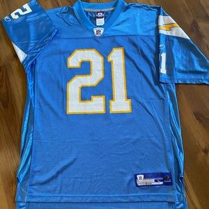 VINTAGE NFL Reebok Ladainian Tomlinson #21 On Field San Diego Chargers Jersey